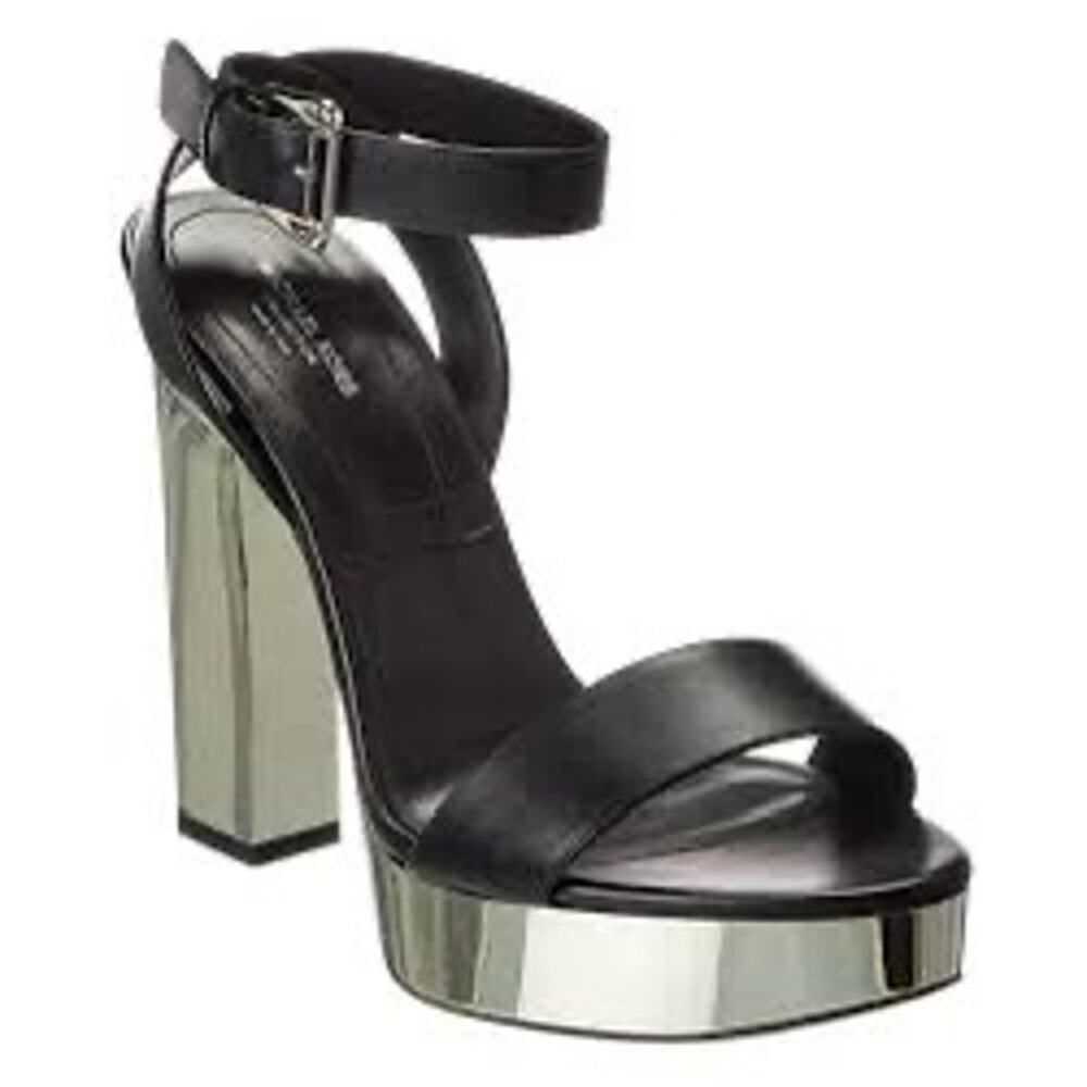 Michael Kors Collection Anabelle Runway Black Leather Platform Sandals sz. 36 EU